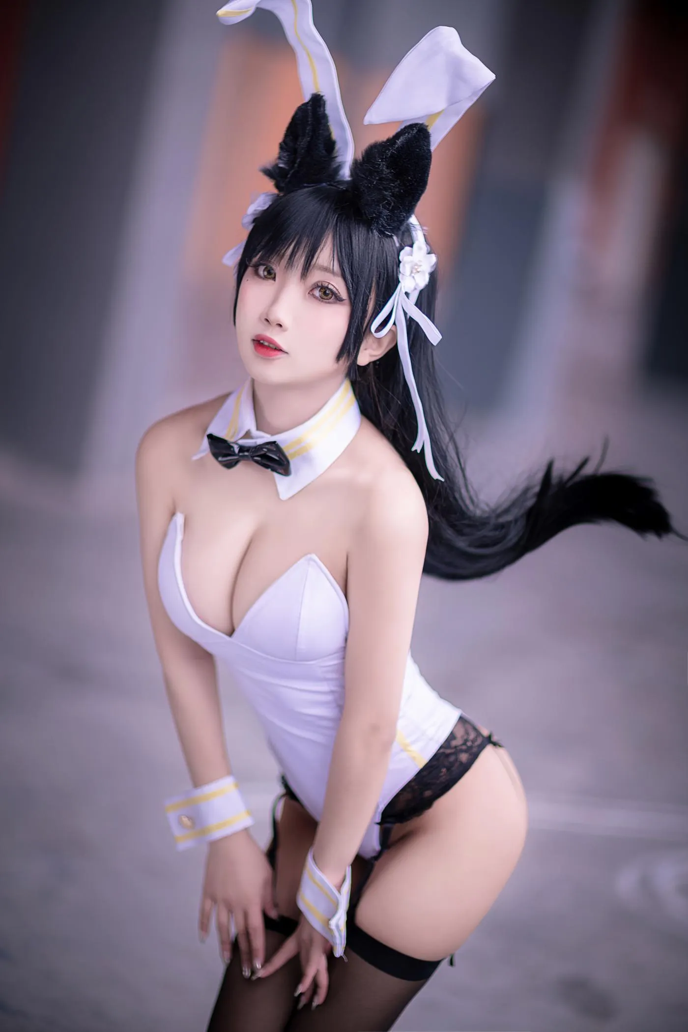 鬼畜瑶在不在w – NO.13 -爱宕白色兔女郎 [22P]插图7